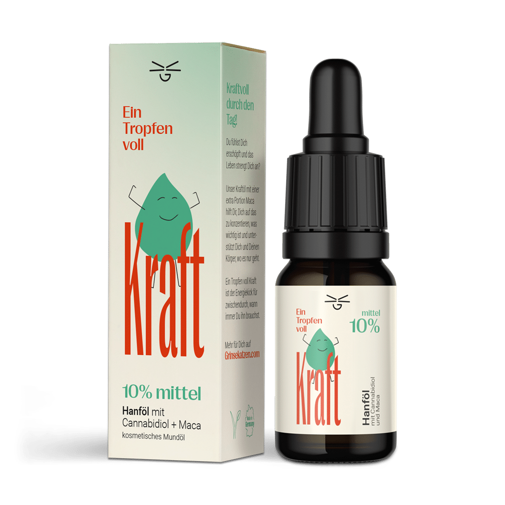 Grinsekatzen Ein Tropfen voll Kraft CBD Öl 10%