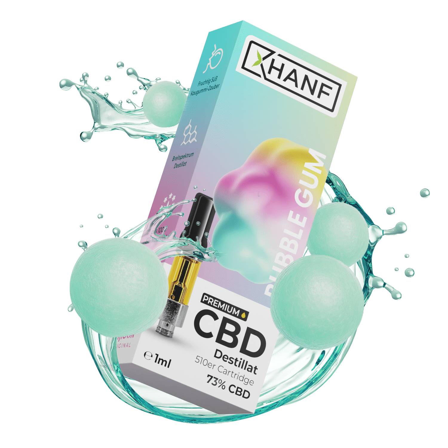 Hanfosan CBD Liquid Bubble Gum · 1 ml