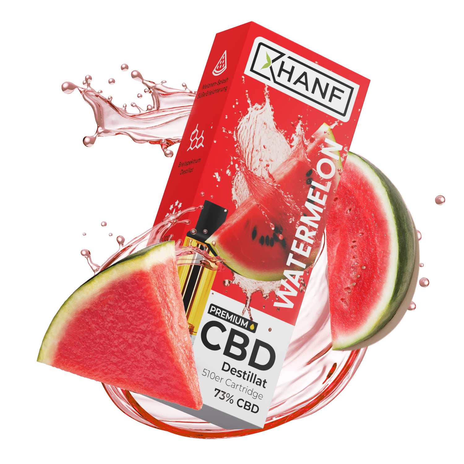 Hanfosan CBD Liquid Watermelon · 1 ml