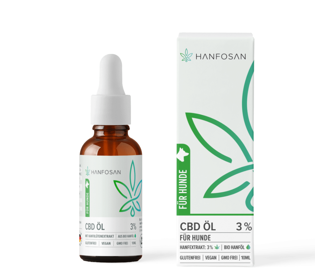Hanfosan CBD Premium Öl für Hunde 3 % · 10 ml
