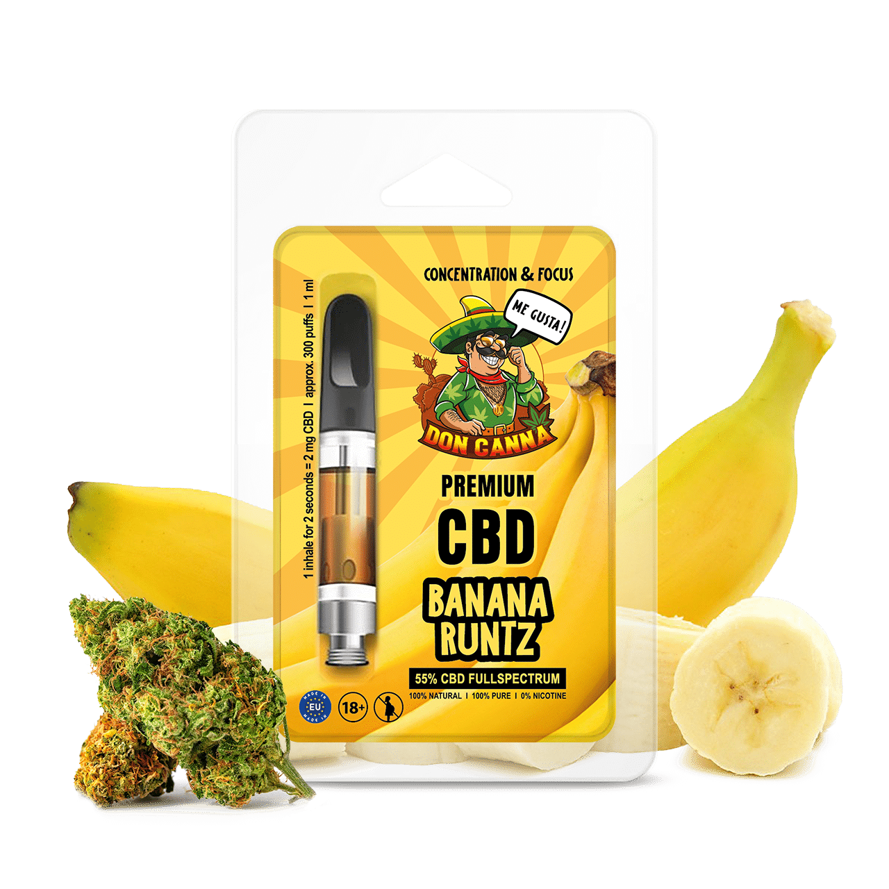 Hanfosan Premium CBD Liquid Banana Runtz · 1 ml
