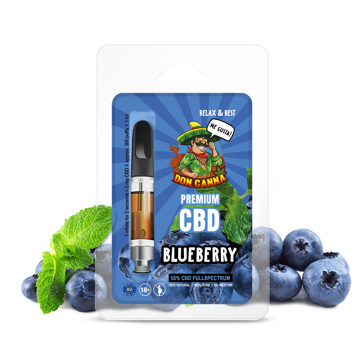 Hanfosan Premium CBD Liquid Blueberry · 1 ml