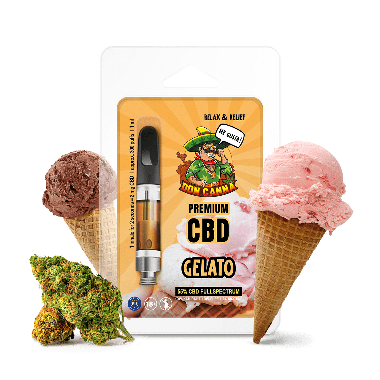 Hanfosan Premium CBD Liquid Gelato · 1 ml