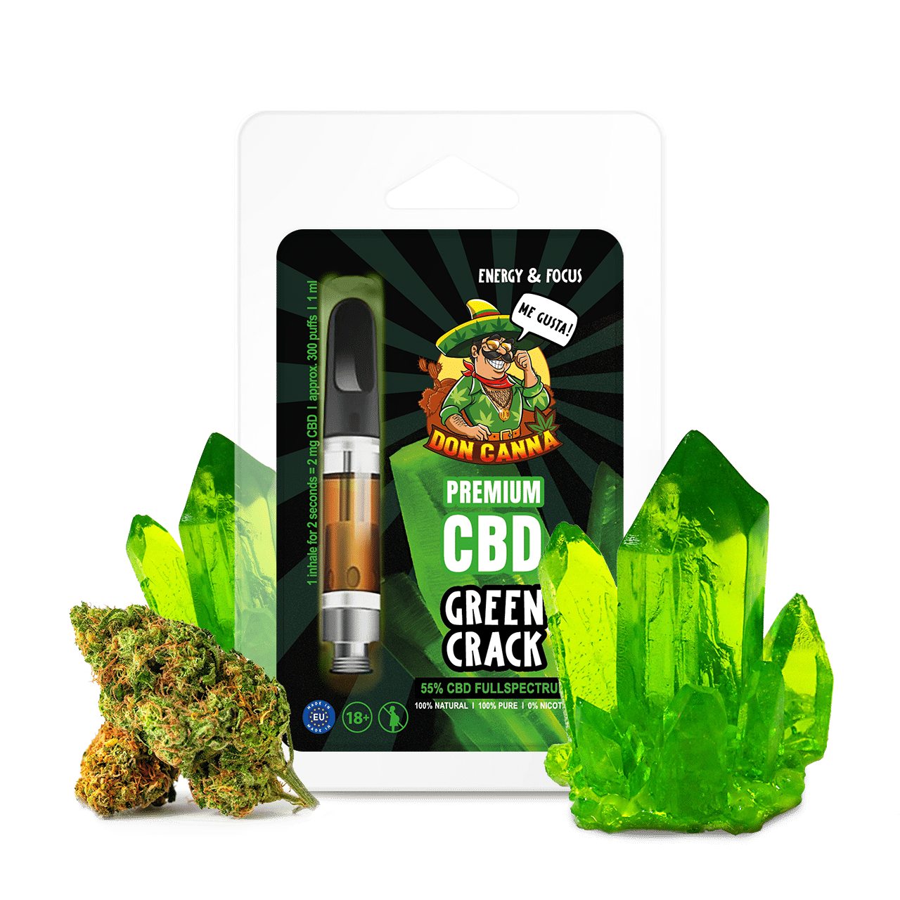 Hanfosan Premium CBD Liquid Green Crack · 1 ml