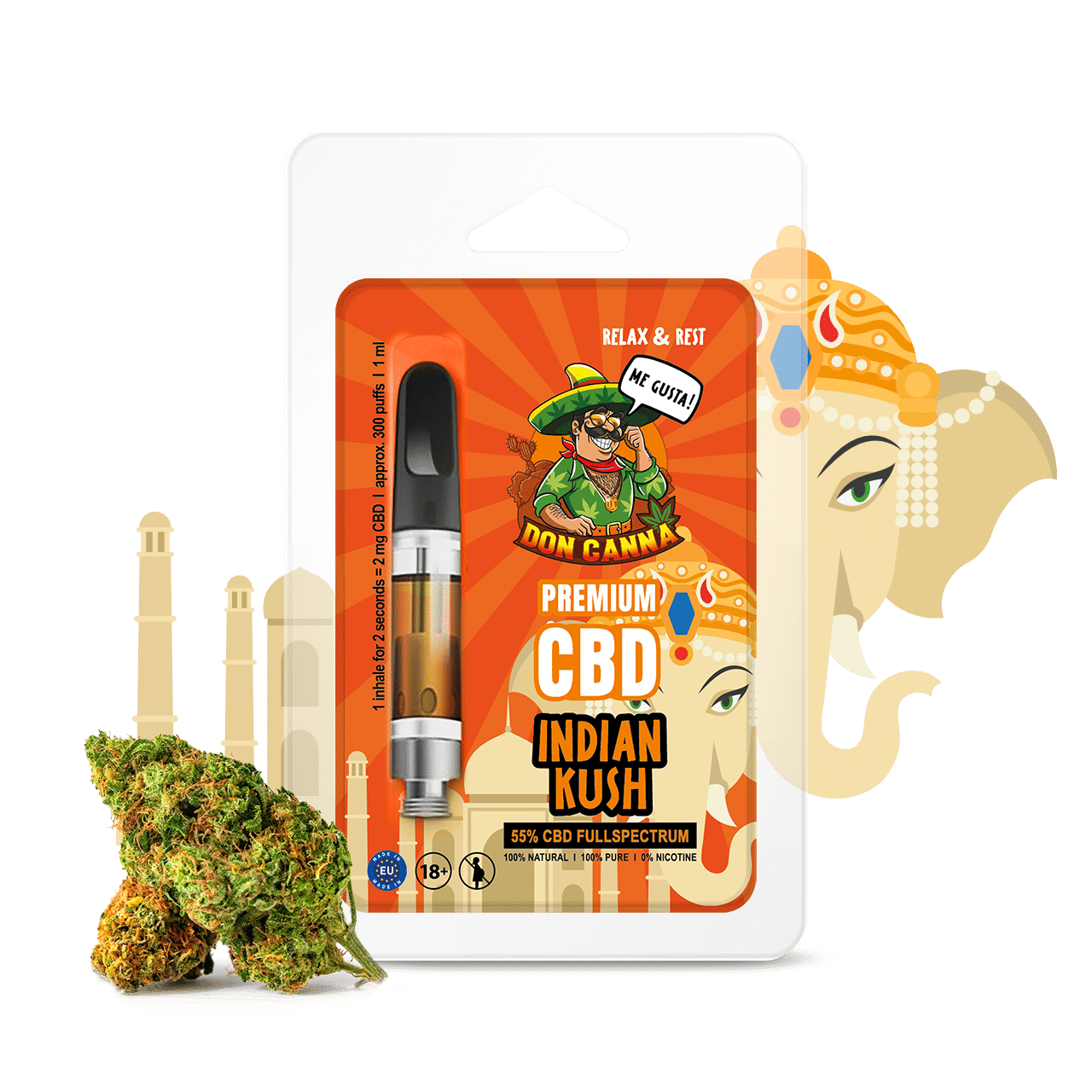 Hanfosan Premium CBD Liquid Indian Kush · 1 ml