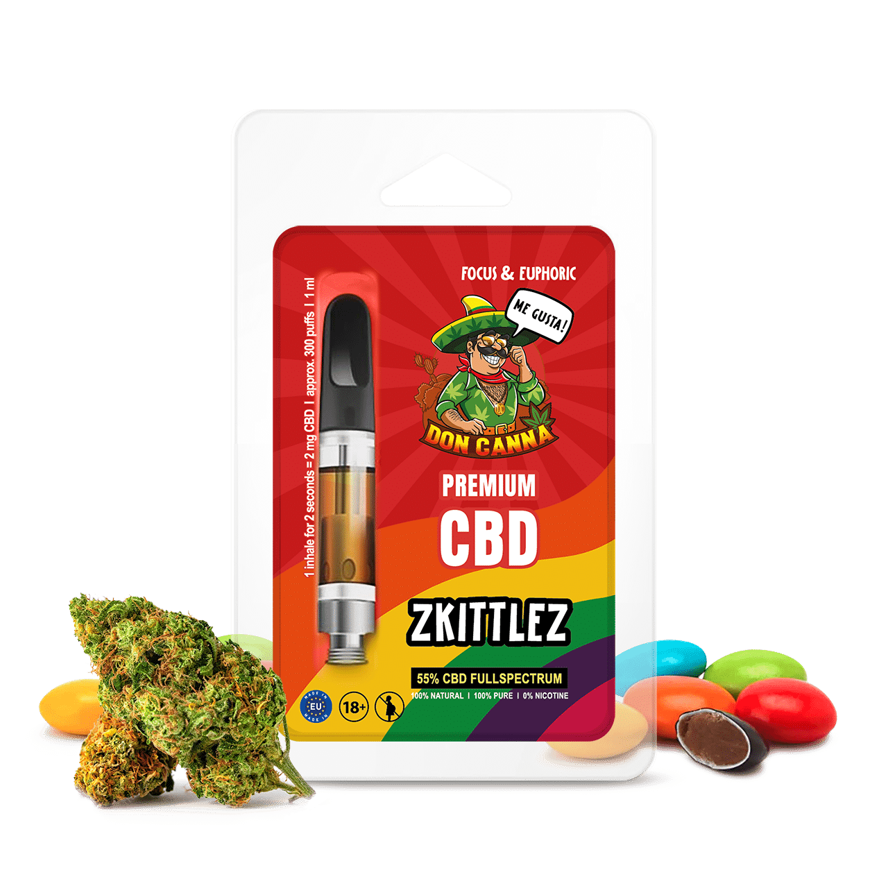 Hanfosan Premium CBD Liquid Zkittlez · 1 ml