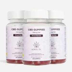 Nordic Oil 3er-Pack: CBD Fruchtgummis (1500mg) Beeren
