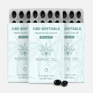 Nordic Oil 3er-Pack: CBD Kapseln (1800mg)