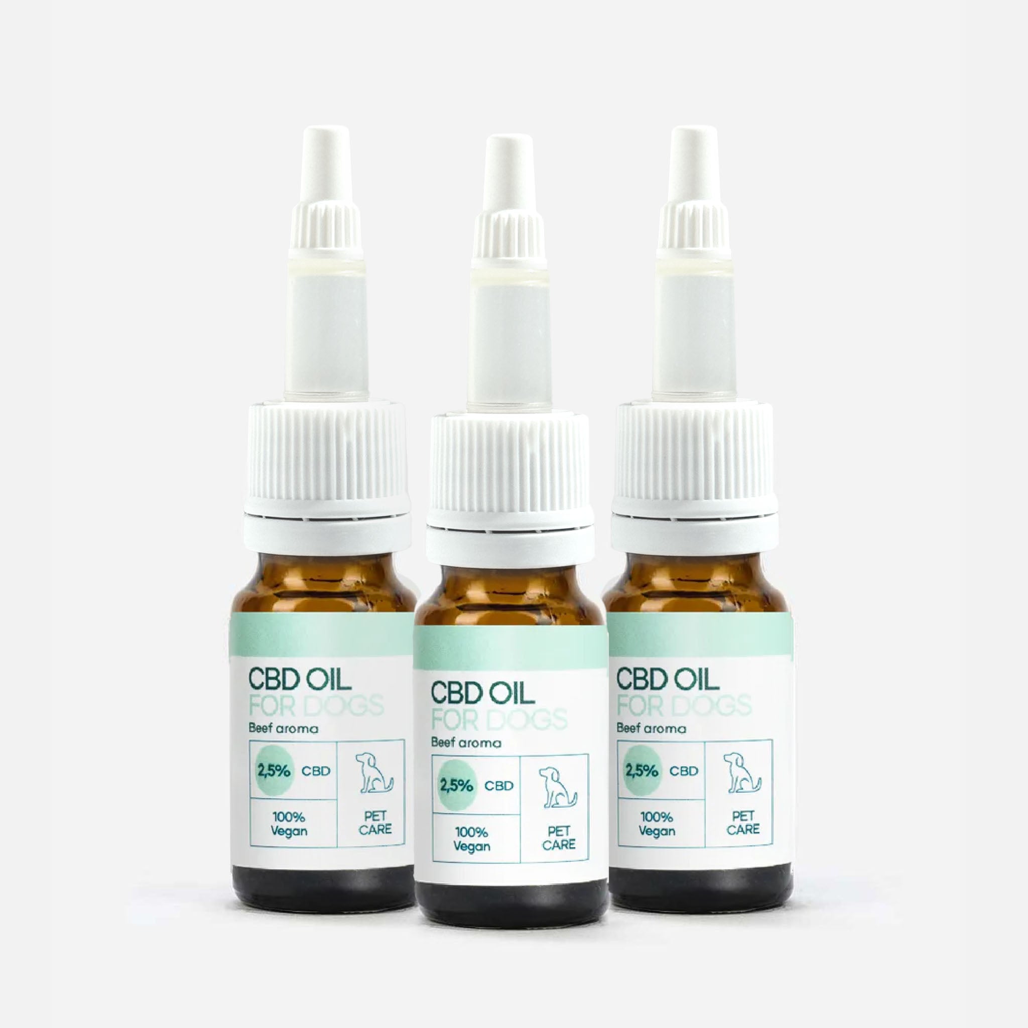 Nordic Oil 3er-Pack: CBD Öl für Hunde - Rind (2
