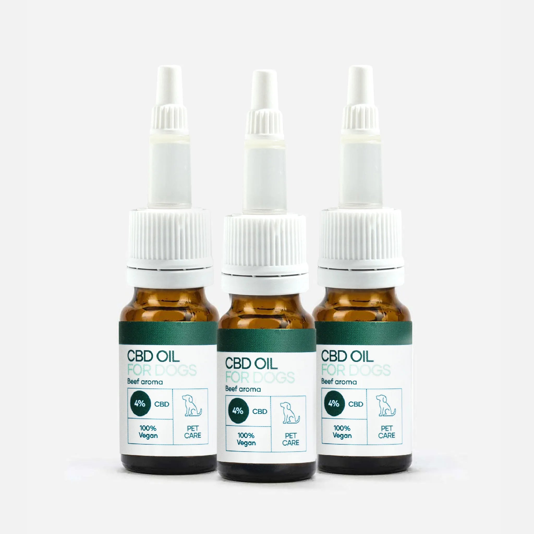 Nordic Oil 3er-Pack: CBD Öl für Hunde - Rind (4%)