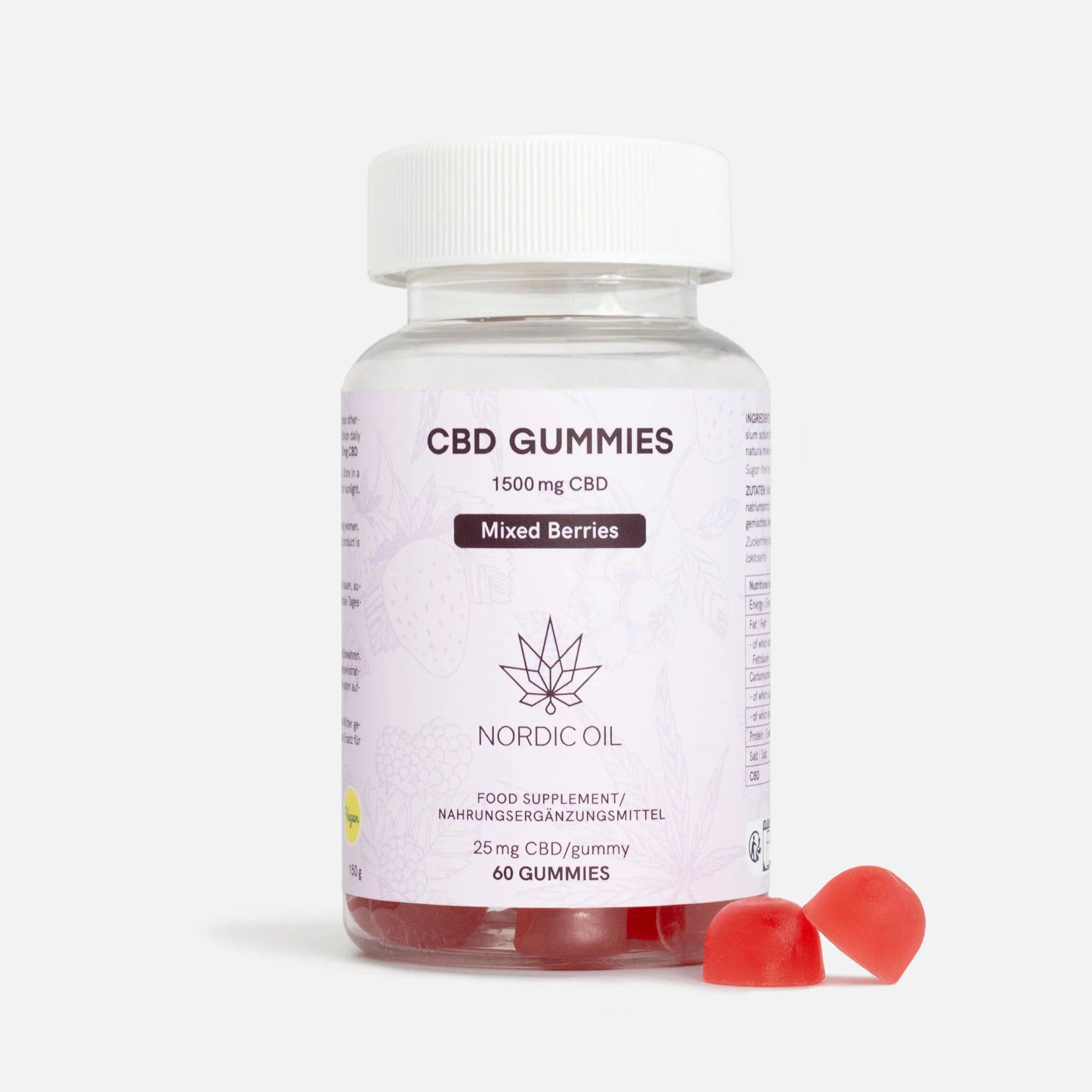 Nordic Oil CBD Fruchtgummis (1500mg) Beeren